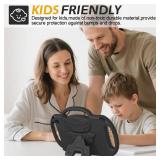 AVAWO Kids Case for 10-inch Tablet with Shoulder Strap, Lightweight Shockproof Handle Cover for 10" Tablet(Not for Other Tablet), Charcoal Black