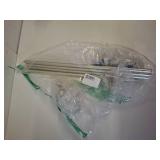 Multi-Use Adjustable Magnetic Curtain Rods for Doors, Windows, Tool Boxes, 16-28 Inch, Easy Installation - 4-Pack - Nickel