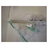 Multi-Use Adjustable Magnetic Curtain Rods for Doors, Windows, Tool Boxes, 16-28 Inch, Easy Installation - 4-Pack - Nickel