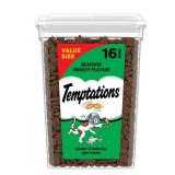 Temptations Classic Crunchy and Soft Cat Treats, Seafood Medley Flavor, 16 oz. Tub