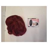 Angzon Burgundy Wig With Bangs Long Wavy Wine Red Wigs for Women 26 Inch Curly Wavy Wig With Bangs Natural Looking Synthetic Heat Resistant Fiber Wig for Daily Party Use