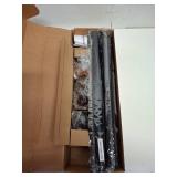 Zeerobee Curtain Rods for Windows 66 to 120, 1 Inch Adjustable Heavy Duty Black Curtain Rod, Outdoor Indoor Room Divider Modern Drapery Pole, 66-120"