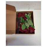 Solivya 12 Pcs Artificial Rose Flowers, Dark Red Silk Roses with Long Stems, Realistic Fake Roses for Wedding Centerpiece Party Home and Office DIY Decor