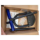 CKLT Edger Lawn Tool 41in Border Edger with Tempered Spring Steel Blade Long Rubber Handle Wide Footplate Rustproof Manganese Steel Half Moon Edger for Garden Maintenance