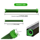 AVERONR 3 FT RV Tote Tank Sewer Hose Kit & 90-Degree Elbow Adapter with 4 Bayonet Prongs on Each End - Compact to Store - Odor-Proof and Leak-Proof (3-Ft)