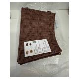 OIAHOMY Christmas Tree Collar, Wicker Holiday Tree Skirt & Stand Base Cover,Paper Rope Christmas Decor, Brown-27 inch