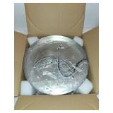 piano7797 13 inch Brushed Nickel Flush Mount Ceiling Light Fixtures,3-Light Modern Hallway Light Fixtures Ceiling, Brushed Nickel Light Fixture Ceiling Mount for Farmhouse,Kitchen, Bedroom 1 Pack