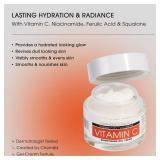 APPEARS NEW - Advanced Clinicals Brightening Vitamin C Face Cream Gel With Niacinamide + Hyaluronic Acid | Vitamin C Moisturizer Lotion For Face Visibly Diminishes Look Of Dark Spots & Uneven Skin Ton