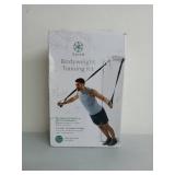 APPEARS NEW - Gaiam Suspension Trainer System for All Fitness Levels - Increase Strength and Build Endurance - Four-Point Anchoring System with 2 W Nylon Straps - Attaches to Any Door - Exercise Guide