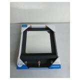 APPEARS NEW - Wall Mirror with Key Hooks and Shelf (8x10")