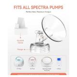 21mm Flange and Duckbill Valve for S1/S2/9+, Flange Inserts for Spectra Replacement Pump Parts (2-Pack) - Not Original Spectra Accessories