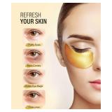 FACTORY SEALED - Maskiss 24k Gold Under Eye Patches eye mask, Collagen Skin Care Products (1 Pair Included)