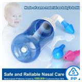 APPEARS NEW - MAOEVER Neti Pot Sinus Rinse Bottle Nose Wash Cleaner Pressure Rinse Nasal Irrigation for Adult & Kid BPA Free 300 ML with 30 Nasal Wash Salt Packets and Sticker Thermometer(Blue)