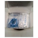 APPEARS NEW - MAOEVER Neti Pot Sinus Rinse Bottle Nose Wash Cleaner Pressure Rinse Nasal Irrigation for Adult & Kid BPA Free 300 ML with 30 Nasal Wash Salt Packets and Sticker Thermometer(Blue)