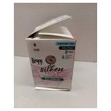 APPEARS NEW - L eggs Women s Silken Mist Silky Leg Sheer Tights Wicking Cool ComfortÂ® Control Top Sheer Toe  2 Pair  Size B Nude