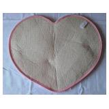 Mini Pink Heart Shaped Shag Rug