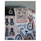 Inspirational Home Joy Throw Blanket