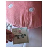 Pink Strawberry Decorative Throw Pillow