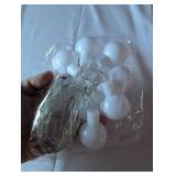 White Globe Battery Operated String Lights - 2 ct