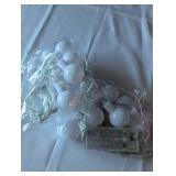 White Globe Battery Operated String Lights - 2 ct