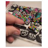 Colorful Mom-Themed Large Silicone Beads