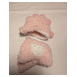 Pink Plush Doll Clothes (fits Labubu dolls)