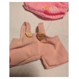 Pink Outfit Set with Love Sweater (fits Labubu dolls)