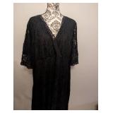 Black Lace Overlay Cocktail Dress by Pinup Fashion sz 26