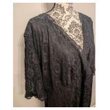 Black Lace Overlay Cocktail Dress by Pinup Fashion sz 26