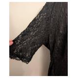 Black Lace Overlay Cocktail Dress by Pinup Fashion sz 26