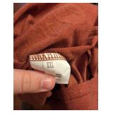 Rust Brown Maxi Dress with Button Detail - 2XL