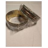 Mixed Metal Bangle Set