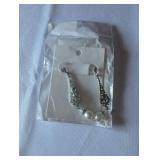 Art Deco Style Costume Pearl Drop Earrings