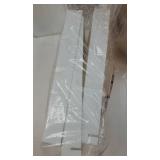 3 Tier Rolling Cart with Wheels, Storage Craft Art Trolley Organizer Serving, 3 Hanging Baskets Easy Assembly, for Office, Bathroom, Living Room, Kitchen, White