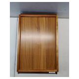 Acacia Bed Table Tray, Wooden Breakfast Tray with Folding Legs, Bed Tray for Eating and Laptop, Eating Trays for Bedroom - Retail: $30