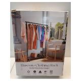 Clothes Rack for Hanging Clothes, 64.25 Inch Clothing Racks with Wheels, Portable Rolling Clothes Garment Rack for Bedroom, Laundry, Living Room