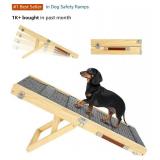 Upgraded Dog Ramp for Couch, Foldable Small Dog Ramp for Sofa, 4 Adjustable Height from 13