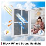 Window Privacy Film One Way Window Tint for Home, Sun UV Blocking Heat Control Reflective Mirror Tinting Film See Out Not in Office Door Coverings, Silver 35.4 x 78.7" - Retail: $25