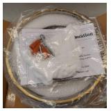 Gold Semi-Flush Mount Ceiling Light with Globe Glass Vintage Ceiling Lighting for Hallway, Kitchen, Entryway, Bathroom & Closet - Retail: $40