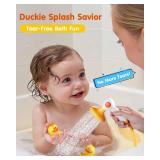 Duckie Baby Bath Toys for Kids Ages 1-3, Baby Shower Head for Bathtub with Three Squirting Ducks, Birthday Gift for Toddler Boys Girls - Retail: $20