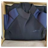 Dark Lightning 3/2mm Kids Wetsuit for Boys and Girls, Neoprene Thermal Swimsuit, Toddler/Junior/Youth One Piece Wet Suits for Scuba Diving, Blue/Size 10 - Retail: $46