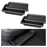 2PCS Under Seat Storage Box for 2026 Tesla Model Y Juniper, Hidden Organizer Tray Underseat Bins with Lid Cover for 2025-2026 Tesla New Model Y Juniper (Launch Series) Interior Accessories - Retail: $