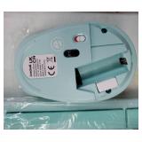 K786 Wireless Keyboard and Mouse Combo, 2.4GHz Lag-Free Wireless, Full Size Ergonomic Keyboard Silent Mouse for Windows Mac PC Laptop, 12 FN Shortcuts, Long Battery Life - Mint Green - Retail: $20