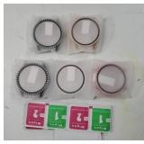 5-Pack Bling Screen Protector Case Compatible with Samsung Galaxy Watch 7 40mm 2024, Full Protection PC Bumper Case Cover Compatible with Galaxy Watch 7 40mm, Black, Clear, Rose Gold, Green, Gold - Re