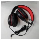 EarFun Kids Headphones Wired with Microphone, 85/94dB Volume Limit Headphones for Kids, Portable Wired Headphone with Shareport, Stereo Sound Foldable Headset for School/Tablet/iPad/Kindle, Black Red 