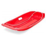 35in Kids Plastic Toboggan Snow Sled w/Pull Rope, 2 Handles