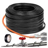 75FTï¼3FT-200FTï¼ Pipe Heating Cable for Pipe Freeze Protection, Heat Cable for Water Pipes(Metal and Plastic), Pipe Heat Tape Keeps Water Flowing at -40Â°F 5w/ft, 120V Plumbing fixture