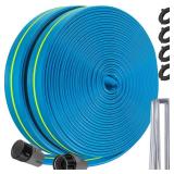 Winisok Sprinkler Hose 100FT, Heavy Duty Watering Hoses, Efficient Irrigation Tubing for Garden Lawn Sprinklers System with 40 Pack Staples