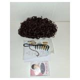 Traqur Short Curly Wig for Men,Buddy the Elf Wig,Pelucas Para Hombres,Home Alone Costume (Dark Brown)