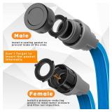 Winisok Sprinkler Hose 100FT, Heavy Duty Watering Hoses, Efficient Irrigation Tubing for Garden Lawn Sprinklers System with 40 Pack Staples